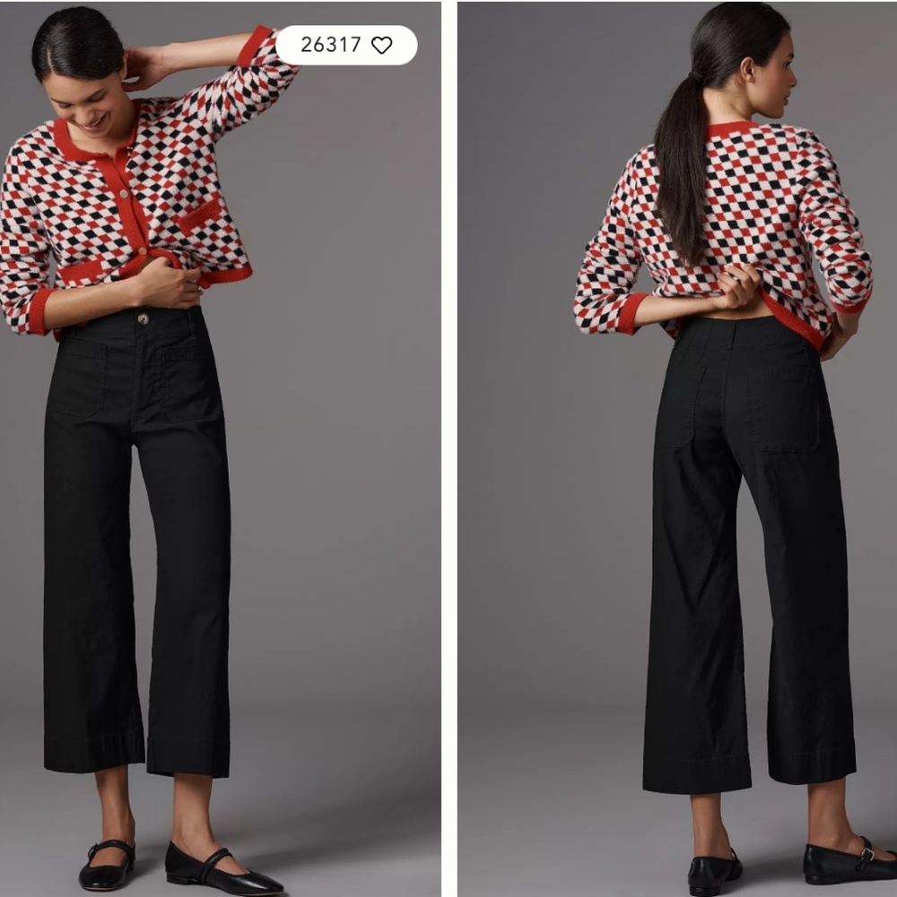 The Colette Magic Fabric Crop Wide-Leg Pants by Maeve